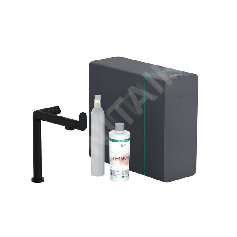 Hansgrohe Aqittura M91 - Mitigeur d´évier, SodaSystem, sBox, noir mat 76810670 Hansgrohe Aqittura M91 - Mitigeur d´évier, SodaSystem, sBox, noir mat 76810670