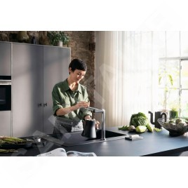 Hansgrohe Aqittura M91 - Mitigeur d´évier, SodaSystem, sBox, chrome 76837000