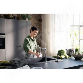 Hansgrohe Aqittura M91 - Mitigeur d´évier, SodaSystem, sBox, chrome 76837000