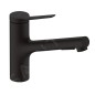 Hansgrohe Zesis M33 - Mitigeur d'évier avec douchette extractible, noir mat 74820670