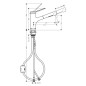 Hansgrohe Zesis M33 - Mitigeur d'évier avec douchette extractible, noir mat 74820670