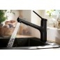 Hansgrohe Zesis M33 - Mitigeur d’évier avec douchette extractible, sBox, noir mat 74821670