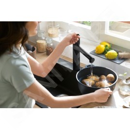 Hansgrohe Zesis M33 - Mitigeur d'évier avec douchette extractible, noir mat 74822670