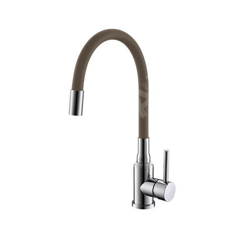 Alveus Mintas - Mitigeur d’évier avec bras flexible, chrome/beige 1144428