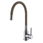 Alveus Mintas - Mitigeur d’évier avec bras flexible, chrome/beige 1144428