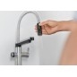 Blanco EVOL-S Pro - Mitigeur d’évier avec bras flexible, douchette et fonction filtrante, inox/noir 526311