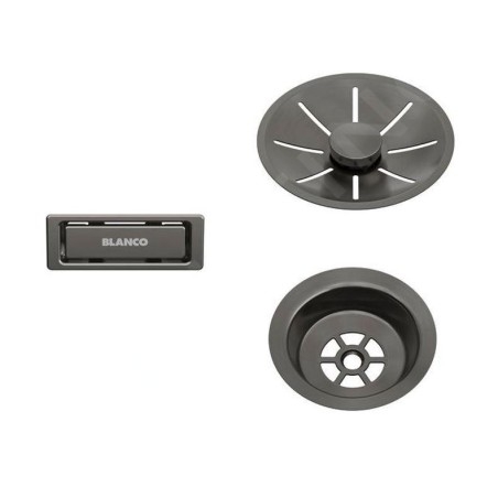 Blanco Accessoires - Kit de vidage InFino, acier foncé 206900
