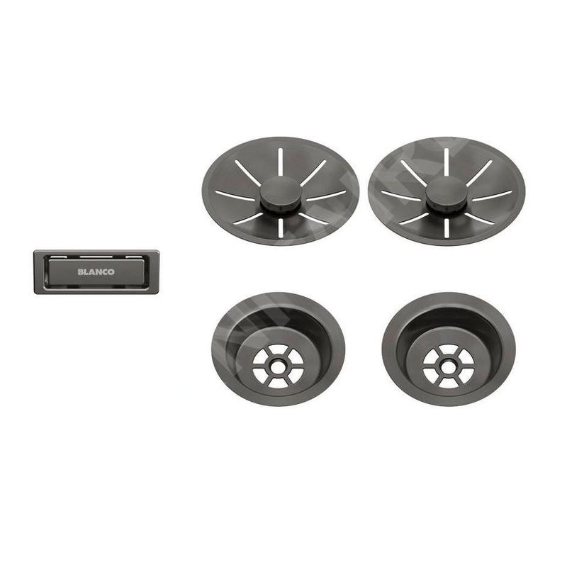 Blanco Accessoires - Kit de vidage InFino, acier foncé 206901