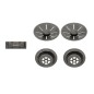 Blanco Accessoires - Kit de vidage InFino, acier foncé 206901