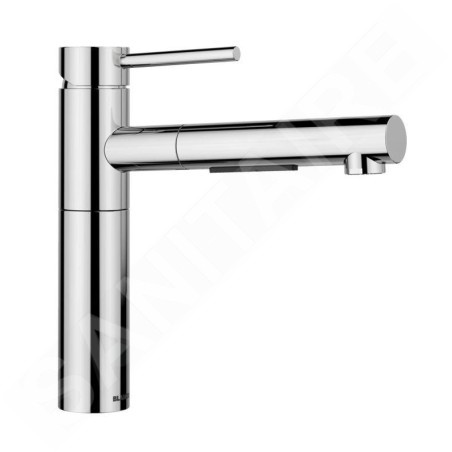 Blanco Alta II - Mitigeur d'évier avec douchette extractible, chrome 527543