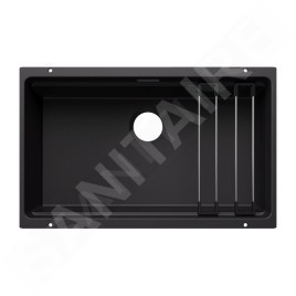 Blanco Etagon 700 - Évier en silgranit 70x40 mm, avec accessoires, noir 527762