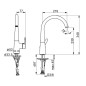 Hansa Designo - Mitigeur d’évier, noir mat 5101228333
