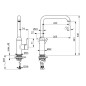 Hansa Vantis Style - Mitigeur d’évier, chrome 54202207