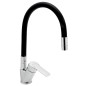 Novaservis Metalia 54 - Mitigeur d’évier avec bras flexible, chrome/noir 54014F,0C