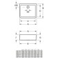 Villeroy & Boch O.novo - Évier en céramique à poser, 595x500 mm, blanc alpin 63220001 Villeroy & Boch O.novo - Évier en céramique à poser, 595x500 mm, blanc alpin 63220001