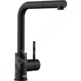 Blanco Mila S - Mitigeur d'évier avec bec extractible, noir mat 526660