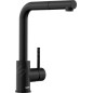 Blanco Mila S - Mitigeur d'évier avec bec extractible, noir mat 526660