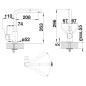 Blanco Mila S - Mitigeur d'évier avec bec extractible, noir mat 526660
