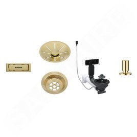 Blanco Accessoires - Kit de vidage InFino, avec commande excentrique, or 207427