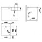 Blanco Andano 400 - Évier, 440x440 mm, inox 522959 Blanco Andano 400 - Évier, 440x440 mm, inox 522959