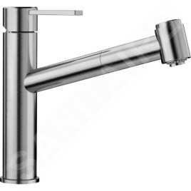 Blanco Ambis S - Mitigeur d’évier avec douchette extractible, inox brossé 523119