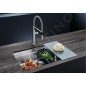 Blanco Etagon 700 - Évier, 740x440 mm,avec rails, inox 524270 Blanco Etagon 700 - Évier, 740x440 mm,avec rails, inox 524270
