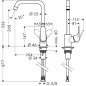 Hansgrohe Focus M41 - Mitigeur d’évier, aspect inox 31820800 Hansgrohe Focus M41 - Mitigeur d’évier, aspect inox 31820800
