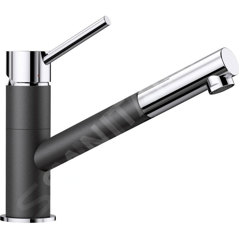 Blanco Kano S - Robinetterie d’évier avec douchette extractible, anthracite/chrome 525038