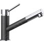 Blanco Kano S - Robinetterie d’évier avec douchette extractible, anthracite/chrome 525038