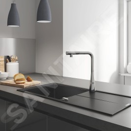 Grohe Zedra SmartControl - Mitigeur d'évier avec douchette extractible, SmartControl, chrome 31593002