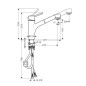 Hansgrohe Talis M52 - Mitigeur d’évier avec douchette extractible, chrome 32841000