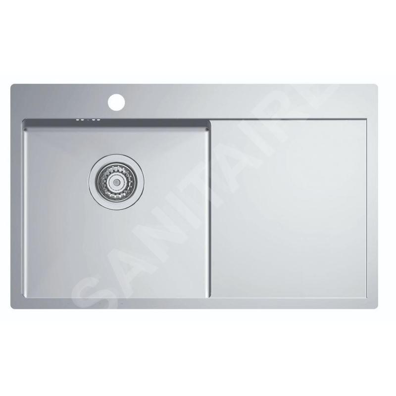 Alveus Quarto - Évier 780x480 mm, gauche, inox 1124384