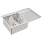 Alveus Quarto - Évier 780x480 mm, gauche, inox 1124384