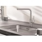 Blanco Lanora F - Mitigeur d'évier, sous fenêtre, inox brossé 526179