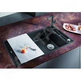 Blanco Axia III XL 6 - Évier en silgranit 1000x510 mm, avec accessoires, InFino, noir 525857