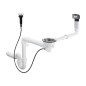 Hansgrohe Garnitures de vidage - Kit de trop-plein automatique pour évier granit, chrome 43937000