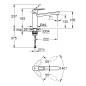 Grohe BauFlow - Mitigeur d'évier, chrome 31688000