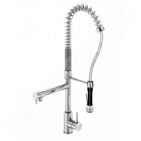 Steinberg 100 - Mitigeur d'évier avec bras et une douche flexibles, chrome 100 1480