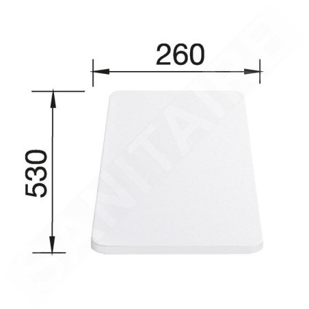 Blanco Accessoires - Planche à découper Median, blanc 217611