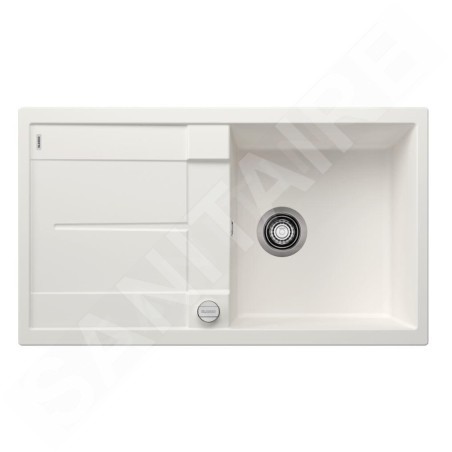 Blanco Metra 5 - Évier en Silgranit, 860x500 mm, avec commande du vidage, blanc 513037
