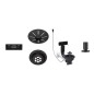 Blanco Accessoires - Kit de vidage InFino, avec commande excentrique, noir mat 207426