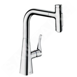Hansgrohe M71 - Mitigeur d'évier M7117-H240 avec douchette extractible, sBox, chrome 73817000