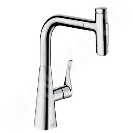 Hansgrohe M71 - Mitigeur d'évier M7117-H240 avec douchette extractible, sBox, chrome 73817000