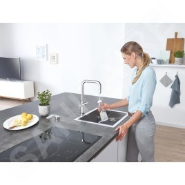 Grohe Blue Home - Mitigeur d’évier Connected, avec unité réfrigérante et filtration, chrome 31543000