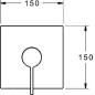 Hansa Loft - Mitigeur de douche encastrable, chrome 87629003