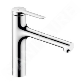 Hansgrohe Zesis M33 - Mitigeur d'évier avec douchette extractible, chrome 74822000