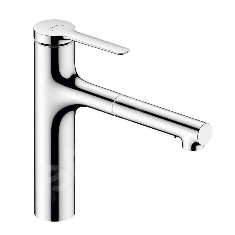 Hansgrohe Zesis M33 - Mitigeur d'évier avec douchette extractible, chrome 74822000