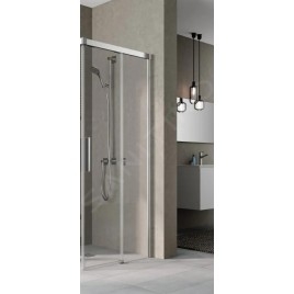 Kermi NICA - Porte de douche C2R, 110x200 cm, argent brillant/verre transparent NIC2R11020VPK