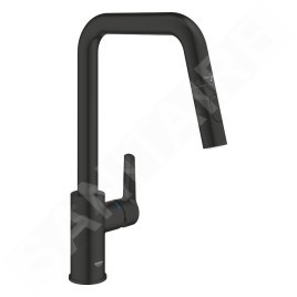 Grohe QuickFix Start - Mitigeur d’évier avec douchette extractible, noir mat 306312430
