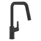 Grohe QuickFix Start - Mitigeur d’évier avec douchette extractible, noir mat 306312430